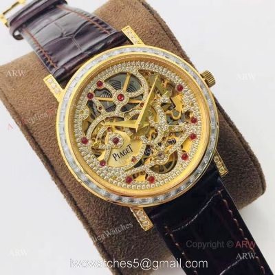 New Piaget Skeleton Watch Piaget Altiplano Gold Diamond Knockoff Watch watches