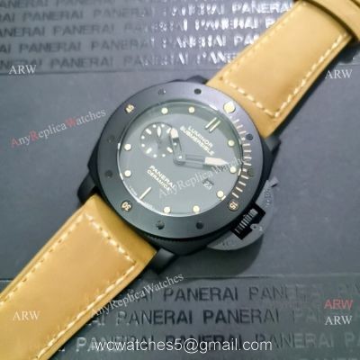 Knockoff Panerai Luminor Submersible Black Case Watch PAM508 watches