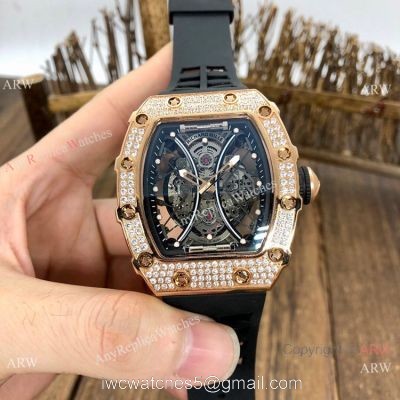 New Copy Richard Mille RM53-01 Pablo Macdonough Watch Rose Gold Diamond watches