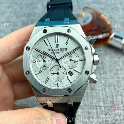 Replica Audemars Piguet Royal Oak Automatic Watches SS Rubber Strap watches