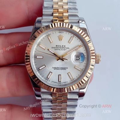 Noob Factory Best Rolex Datejust Replica Watches For Men With Silver Dial Jubilee Strap watches