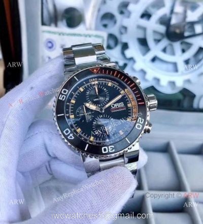 Oris ProDiver Chronograph Replica Watches Black Red watches