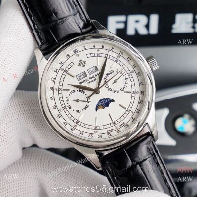 Swiss Replica Patek Philippe Geneve Base 1000 Watch White Face watches