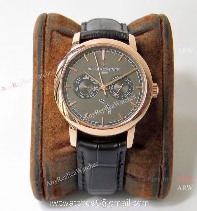Swiss Replica Vacheron Constantin Traditionnelle Complications AIF Watch Gray Dial watches