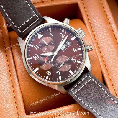 New Copy IWC Big Pilots Chronogaph Watch Chocolate Dial watches