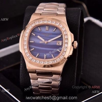 Copy Patek Philippe Nautilus 40mm Watches New Purple Dial watches