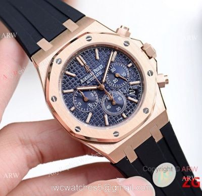 Replica Audemars Piguet Royal Oak Watch Rose Gold Chrono 42mm watches