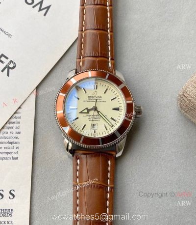 Buy Replica Breitling Superocean Brown Leather Strap watches