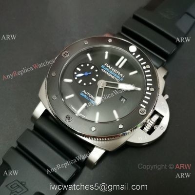 NEW! Replica Panerai Submersible PAM1389 Watch 47mm SS Black Bezel watches