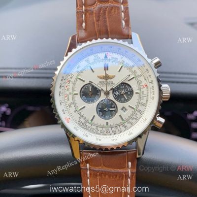 Best Replica Breitling Navitimer 01 Brown Leather Strap Watches watches