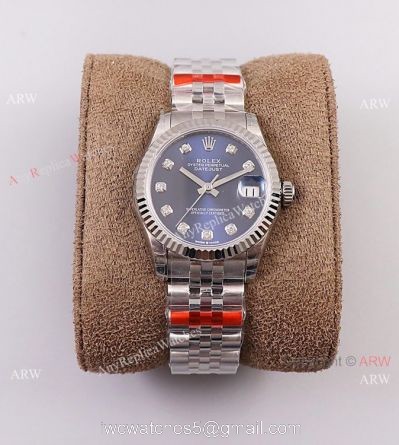 (TW) Swiss Clone Rolex Datejust Oyster Perpetual 31MM Watch Blue Diamond Bezel watches