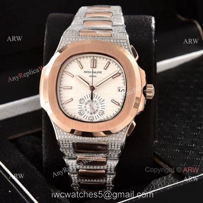 AAA Quality Patek Philippe Nautilus Chronograph Watches Diamond Band watches