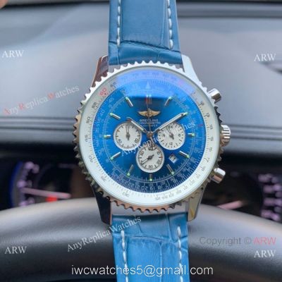Best Replica Breitling Navitimer 01 Watch Blue Leather Strap watches