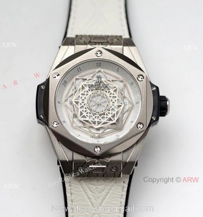 NEW! Swiss HUB1213 Hublot Big Bang Sang Bleu Titanium Watch 45mm watches