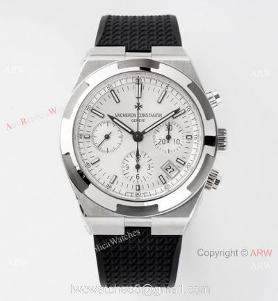 Swiss Replica Vacheron Constantin Overseas Chronograph 5500V White Dial Watch watches