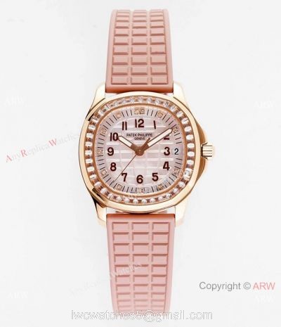 PPF Factory Patek Philippe Aquanaut Cal.324 Watch Copy Rose Gold and Pink watches