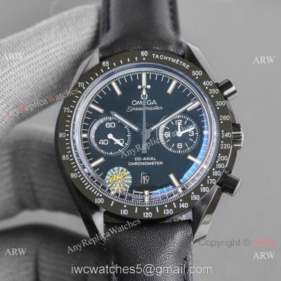JH Omega Speedmaster Chronograph Swiss 9300 Watch Black Ceramic watches
