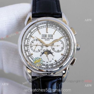 Swiss Clone Patek Philippe Grand Complications Perpetual Calendar Watch 5270g White Face watches