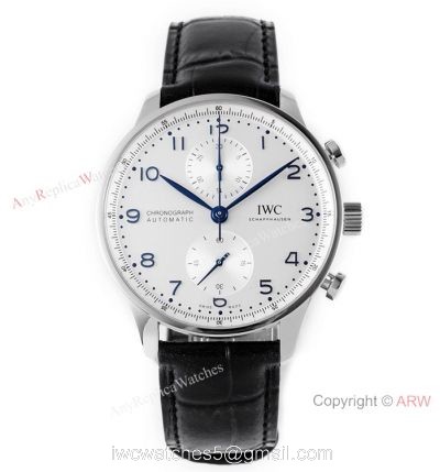 New! Swiss IWC Chronograph Portugieser White Dial Watch IWC Schaffhausen watches