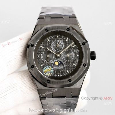 Swiss Copy Audemars Piguet Royal Oak Moonphase Watch Solid Black Cal.5134 Movement watches