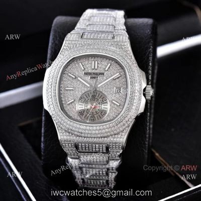 Luxury Replica Patek Philippe Nautilus Iced Out Watches Automatic watches