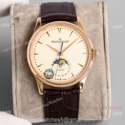 Grade 1A Jaeger-LeCoultre Master Ultra Thin Moonphase Watch Rose Gold Case watches