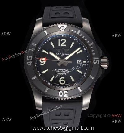 2020 New! Swiss Copy Breitling Superocean Automatic Black Steel Watch 46mm watches