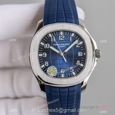 Swiss Knockoff Patek Philippe Aquanaut 324 S C Watch Blue Gradient Dial Rubber Strap watches