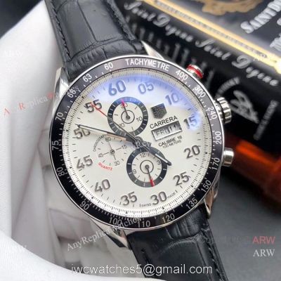 Buy Replica Tag Heuer Carrera Calibre 16 White Dial Watches 44mm watches
