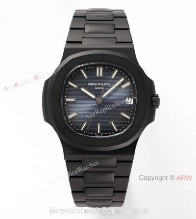 PPF Factory V4 1:1 Best Edition Patek Philippe Nautilus Copy Watch Blue Dial DCL Case watches