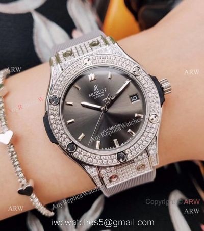 Replica Hublot Ice Big Bang Watches Gray Dial Men Size 41mm watches