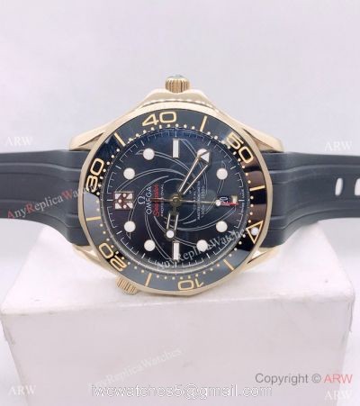 Copy Omega James Bond Limited Edition Seamaster 300m Watch Yellow Gold 42mm watches