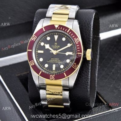 Copy Tudor Heritage Black Bay Two Tone Blue Bezel Watches watches