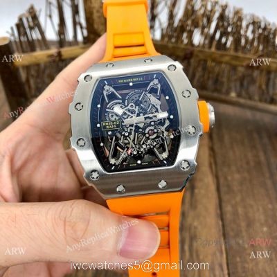 Best Quality Replica RM35-02 Rafael Nadal Mens Watches SS Orange Rubber watches