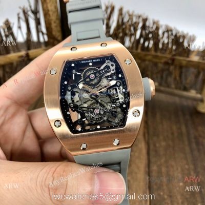 Best Replica Richard Mille RM038 Rose Gold Watches Men Size watches