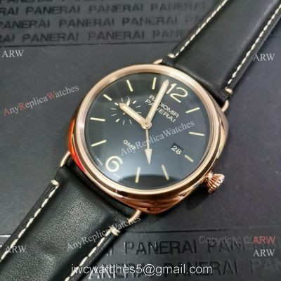 Replica Panerai Radiomir GMT PAM 421 Watch Rose Gold Case watches