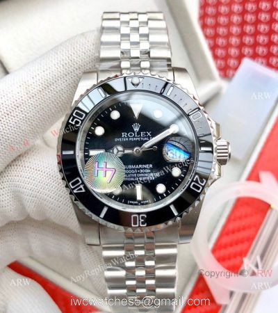 NEW UPGRADED Stianless Steel Black Dial Jubilee Strap Rolex Submariner Watch 40mm watches