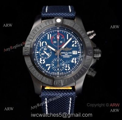 Swiss Copy Breitling Super Avenger II 7750 Black and Blue Dial Watch 2021 New! watches