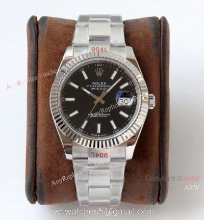 VR-factory Rolex Datejust II Replica Watch 904L Stainless Steel Black Face watches