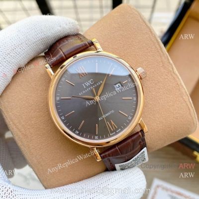Knock off IWC Portofino Rose Gold Rhodium Face 40mm watches