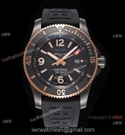 2020 New! Swiss Grade Copy Breitling Superocean Automatic Watch 2-Tone Rose Gold watches