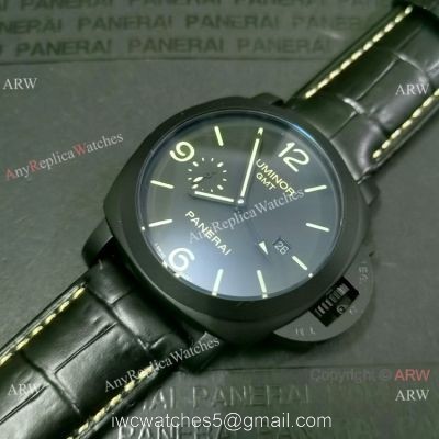 Best Replica Panerai Luminor GMT PAM00320 Watch Green markers watches