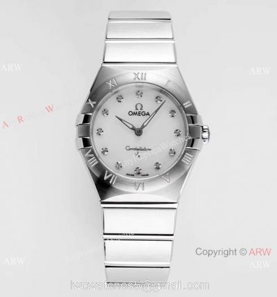 NEW Swiss Copy Omega Constellation Silver Steel Watch 28mm Women watches