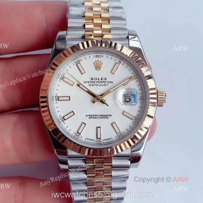 (Noob) Best Rolex Datejust Noob Replica Watches With White Dial Jubilee Bracelet For Men watches