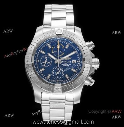 Swiss Copy Breitling Super Avenger II 7750 Stainless steel Blue Dial Watch New! watches