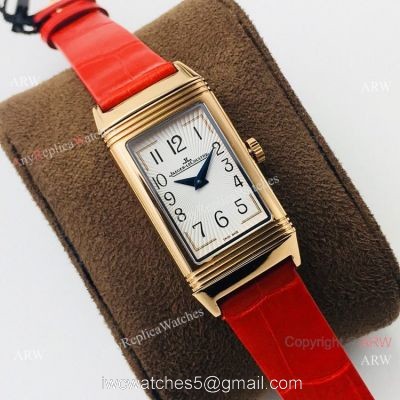 Swiss Copy Jaeger-LeCoultre Reverso One Ladies Watch Rose Gold Sapphire Glass watches