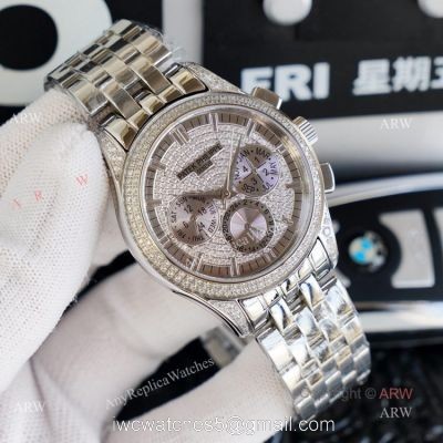 Top Replica Patek Philippe Iced Out Watch Swiss 9100 Movement 41mm watches