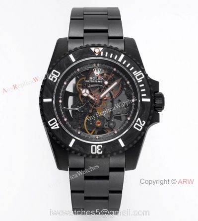 VR-Factory MAX 1-1 Best Edition Rolex Andrea Pirlo Skeleton Submariner Watch All Black watches