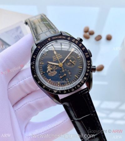Buy Replica Omega Apollo 11 Men Watch Black Case 42mm watches
