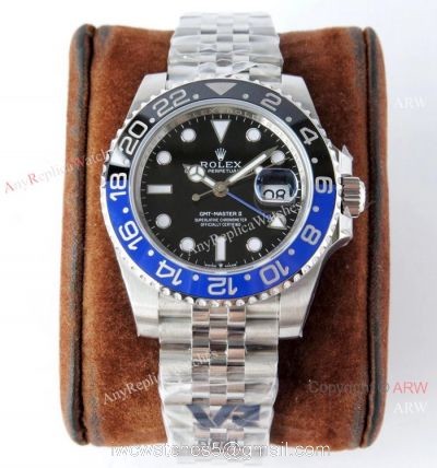 VR-Factory Swiss 3186 Rolex GMT-Master II Batman Jubilee Watch 126710blnr watches